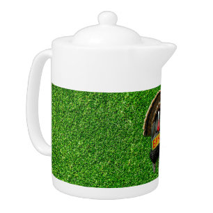 SlipperyJoe's proud turkey eat ham red wattle hang Teapot