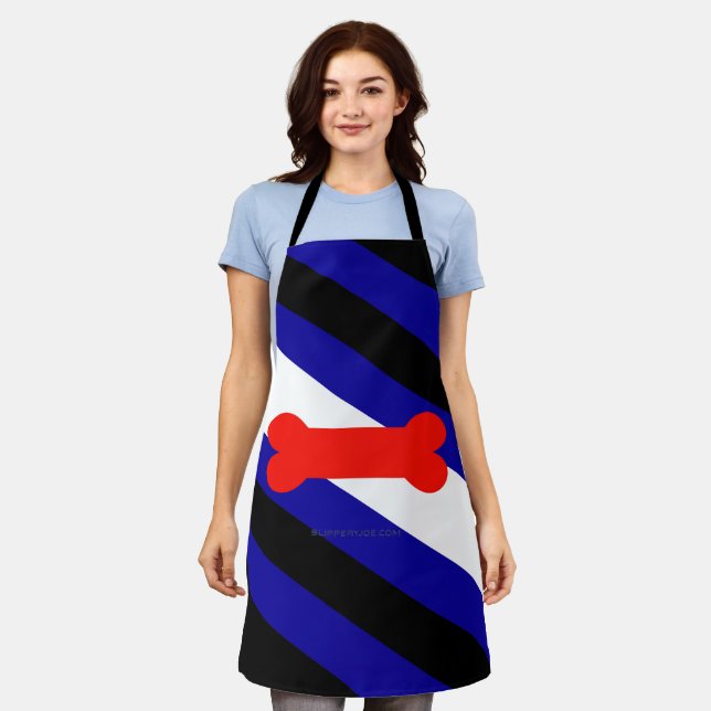 SlipperyJoe's puppy play pride flag express kink i Apron (Worn)