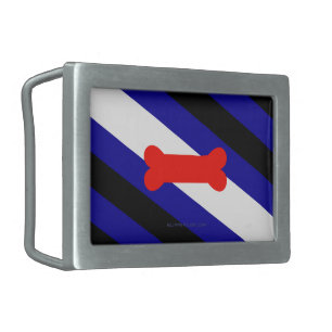 SlipperyJoe's puppy play pride flag express kink i Belt Buckle