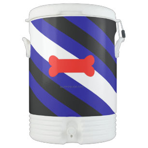 SlipperyJoe's puppy play pride flag express kink i Beverage Cooler
