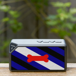 SlipperyJoe's puppy play pride flag express kink i Bluetooth Speaker
