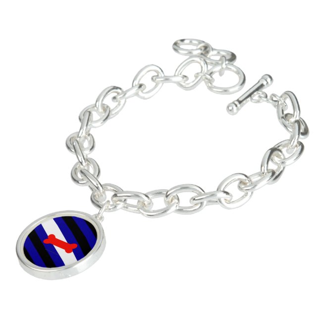 SlipperyJoe's puppy play pride flag express kink i Bracelet (Side)