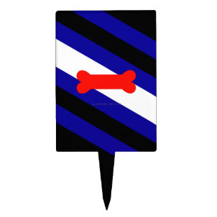 SlipperyJoe's puppy play pride flag express kink i Cake Topper