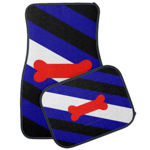 SlipperyJoe's puppy play pride flag express kink i Car Floor Mat
