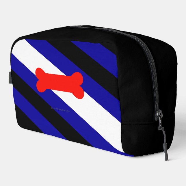 SlipperyJoe's puppy play pride flag express kink i Dopp Kit (Right Corner)
