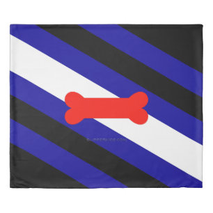 SlipperyJoe's puppy play pride flag express kink i Duvet Cover
