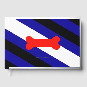 SlipperyJoe's puppy play pride flag express kink i Foil Guest Book