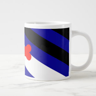 SlipperyJoe's puppy play pride flag express kink i Giant Coffee Mug