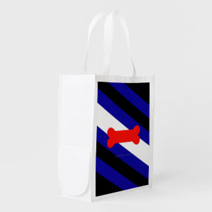 SlipperyJoe's puppy play pride flag express kink i Grocery Bag