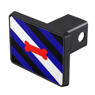 SlipperyJoe's puppy play pride flag express kink i Hitch Cover