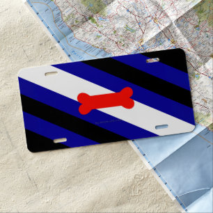SlipperyJoe's puppy play pride flag express kink i License Plate