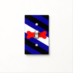 SlipperyJoe's puppy play pride flag express kink i Light Switch Cover