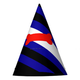 SlipperyJoe's puppy play pride flag express kink i Party Hat