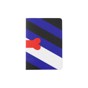 SlipperyJoe's puppy play pride flag express kink i Passport Holder