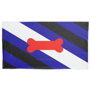 SlipperyJoe's puppy play pride flag express kink i Pillow Case