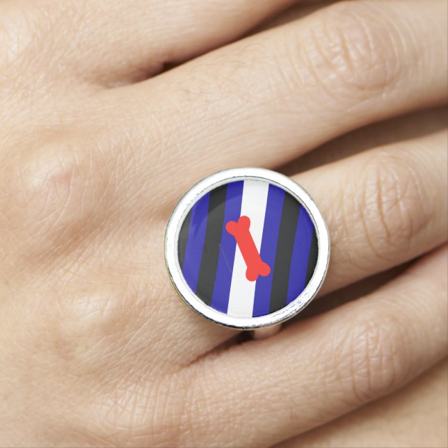 SlipperyJoe's puppy play pride flag express kink i Ring (In Situ)