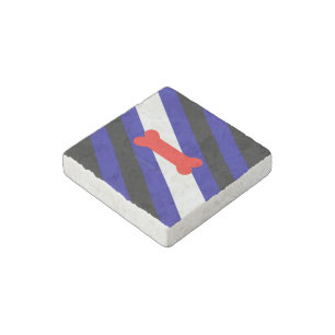 SlipperyJoe's puppy play pride flag express kink i Stone Magnet