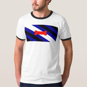 SlipperyJoe's puppy play pride flag express kink i T-Shirt