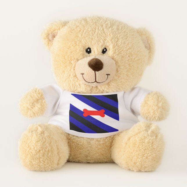 SlipperyJoe's puppy play pride flag express kink i Teddy Bear (Front)