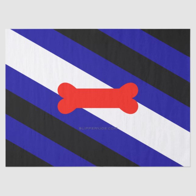 SlipperyJoe's puppy play pride flag express kink i Tissue Paper (Front)