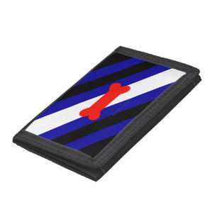 SlipperyJoe's puppy play pride flag express kink i Trifold Wallet