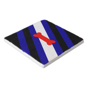 SlipperyJoe's puppy play pride flag express kink i Trivet
