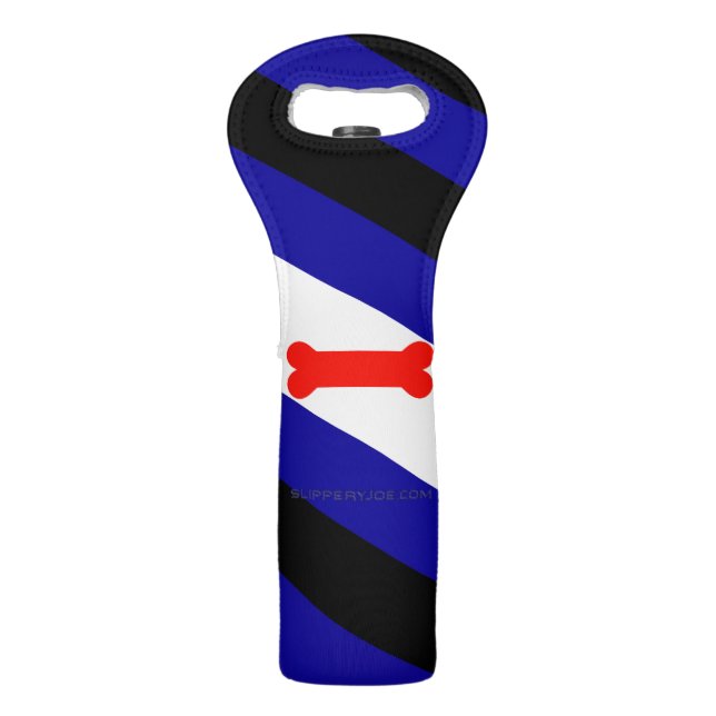 SlipperyJoe's puppy play pride flag express kink i Wine Bag (Front)