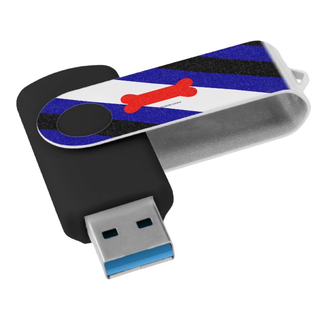 SlipperyJoe's Puppy Play Pride Flag fetishes LGBTQ Flash Drive (Angled)