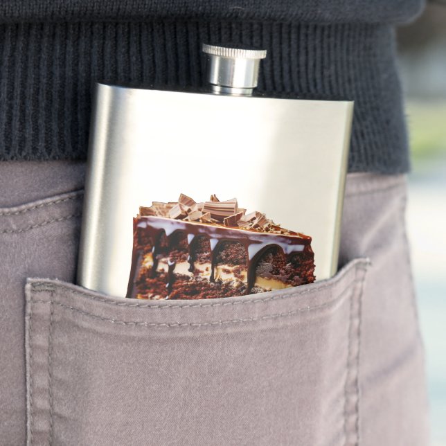 SlipperyJoe's pure chocolate cake decadence rich s Flask (In Situ)