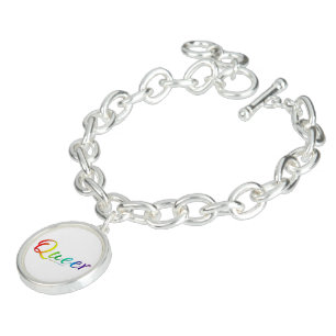 SlipperyJoe's queer single expressive word smooth Bracelet
