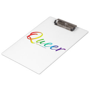 SlipperyJoe's queer single expressive word smooth Clipboard
