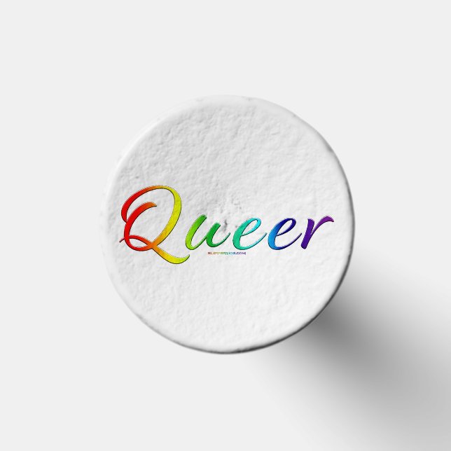 SlipperyJoe's queer single expressive word smooth  Golf Tees (Top)