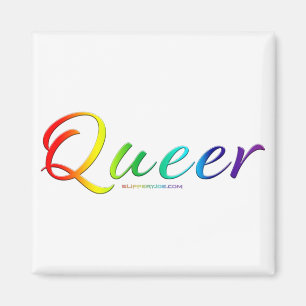 SlipperyJoe's queer single expressive word smooth  Magnet