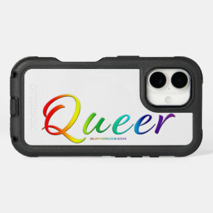 SlipperyJoe's queer single expressive word smooth iPhone 16 Case