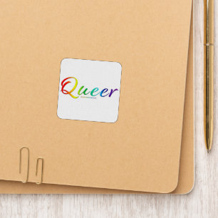 SlipperyJoe's queer single expressive word smooth Patch