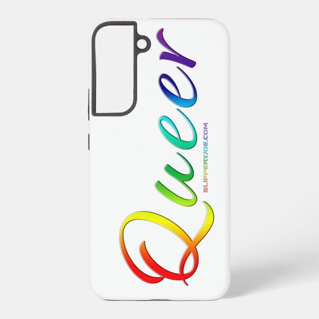 SlipperyJoe's queer single expressive word smooth  Samsung Galaxy Case (Back)