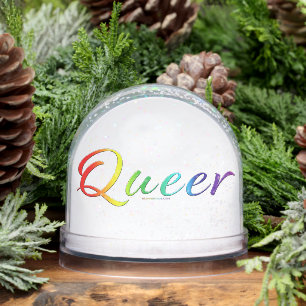 SlipperyJoe's queer single expressive word smooth  Snow Globe