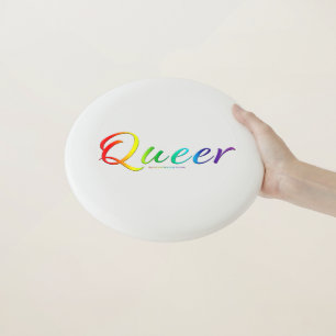 SlipperyJoe's queer single expressive word smooth Wham-O Frisbee