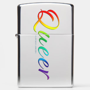 SlipperyJoe's queer single expressive word smooth  Zippo Lighter