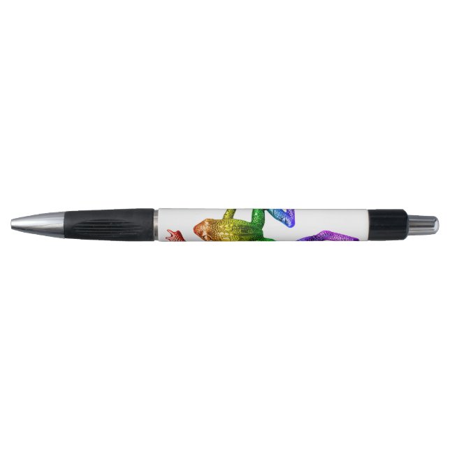 SlipperyJoe's rainbow colored frog rendered sculpt Pen (Front)