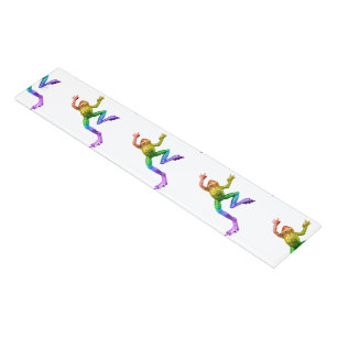 SlipperyJoe's rainbow colored frog rendered sculpt Ruler