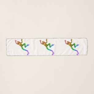 SlipperyJoe's rainbow colored frog rendered sculpt Scarf