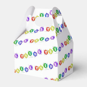 SlipperyJoe's rainbow colored pride sign bursts wi Favor Boxes