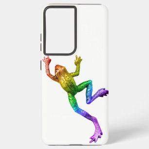 SlipperyJoe's rainbow gradient frog vibrant amphib Samsung Galaxy S21 Ultra Case