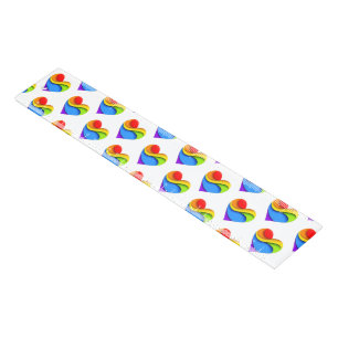 SlipperyJoe's rainbow layered heart shape red oran Ruler