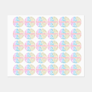 SlipperyJoe's rainbow LGBTQ+ community word cloud Labels