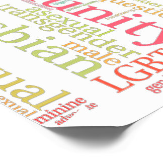 SlipperyJoe's rainbow LGBTQ+ community word cloud  Temporary Tattoos