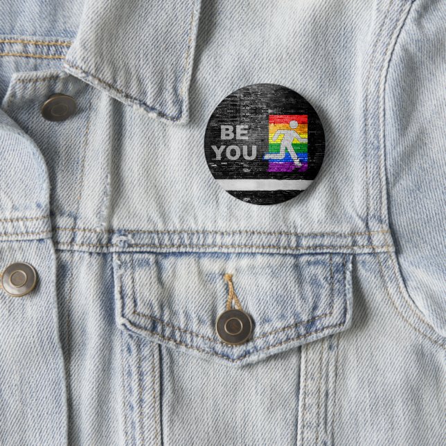 SlipperyJoe's rainbow pride colors panel urban str Button (In Situ)