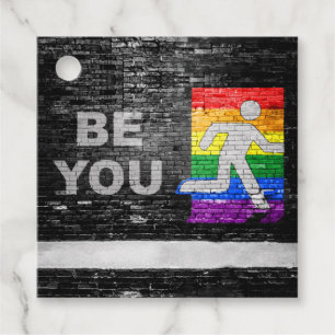 SlipperyJoe's rainbow pride colors panel urban str Favor Tags