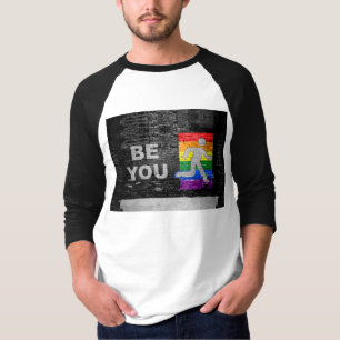 SlipperyJoe's rainbow pride colors panel urban str T-Shirt